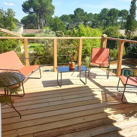 Superbe Avec Piscine Chauffee Entre Bassin Et Ocean - Fr-1-736-58 * Lège-Cap-Ferret